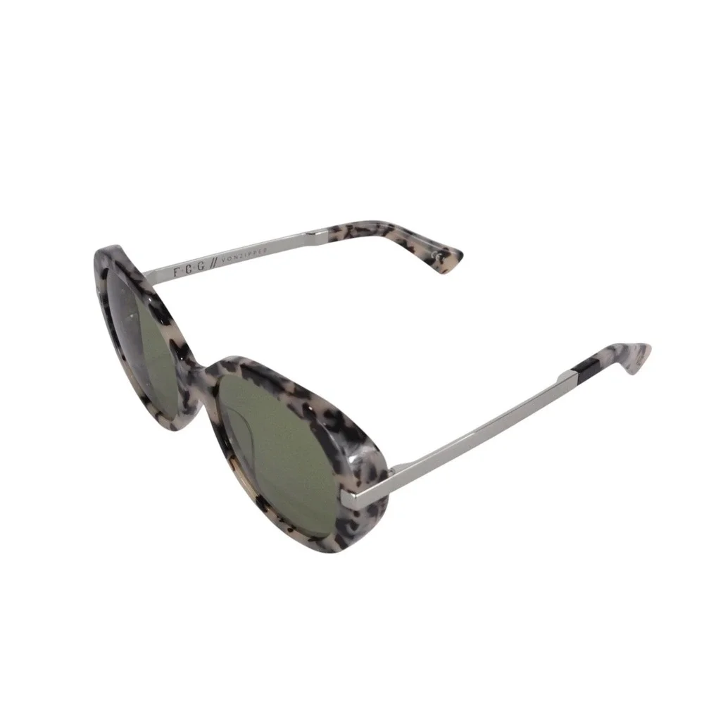F.C.G. VONZIPPER Sunglasses‎ VZ OPAL Tortoise & Gold Frame Olive Lenses